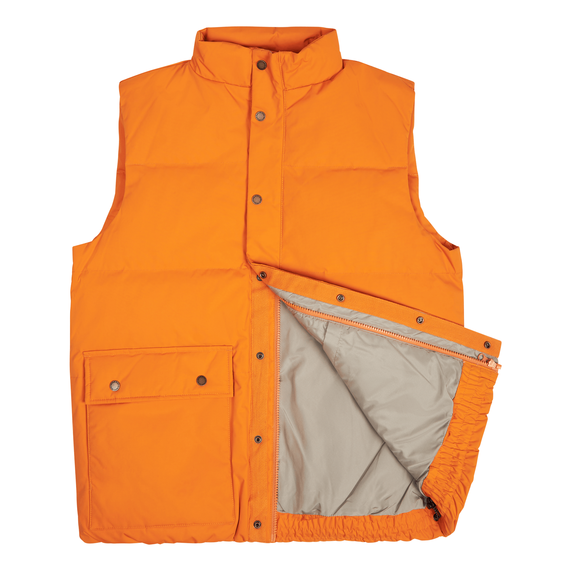 Down Vest Orange