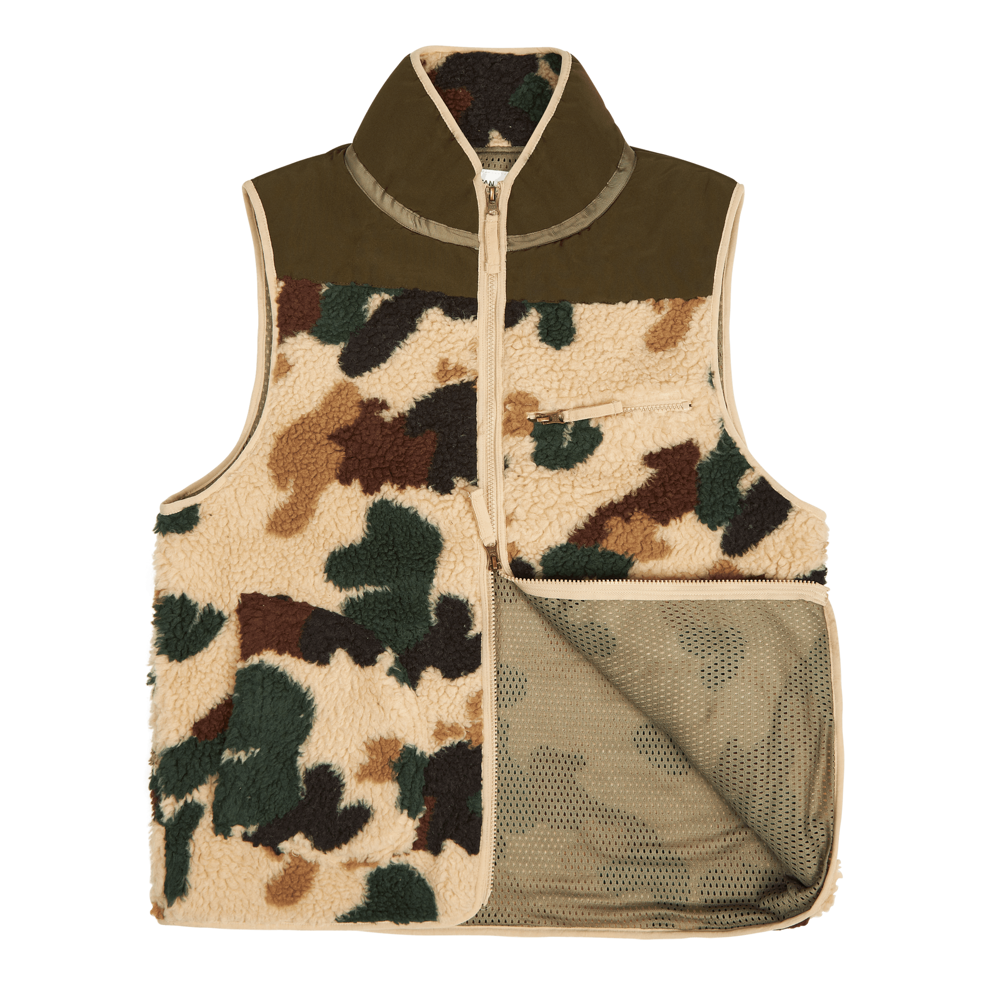 Fleece Layer Vest Stan Duck Camo