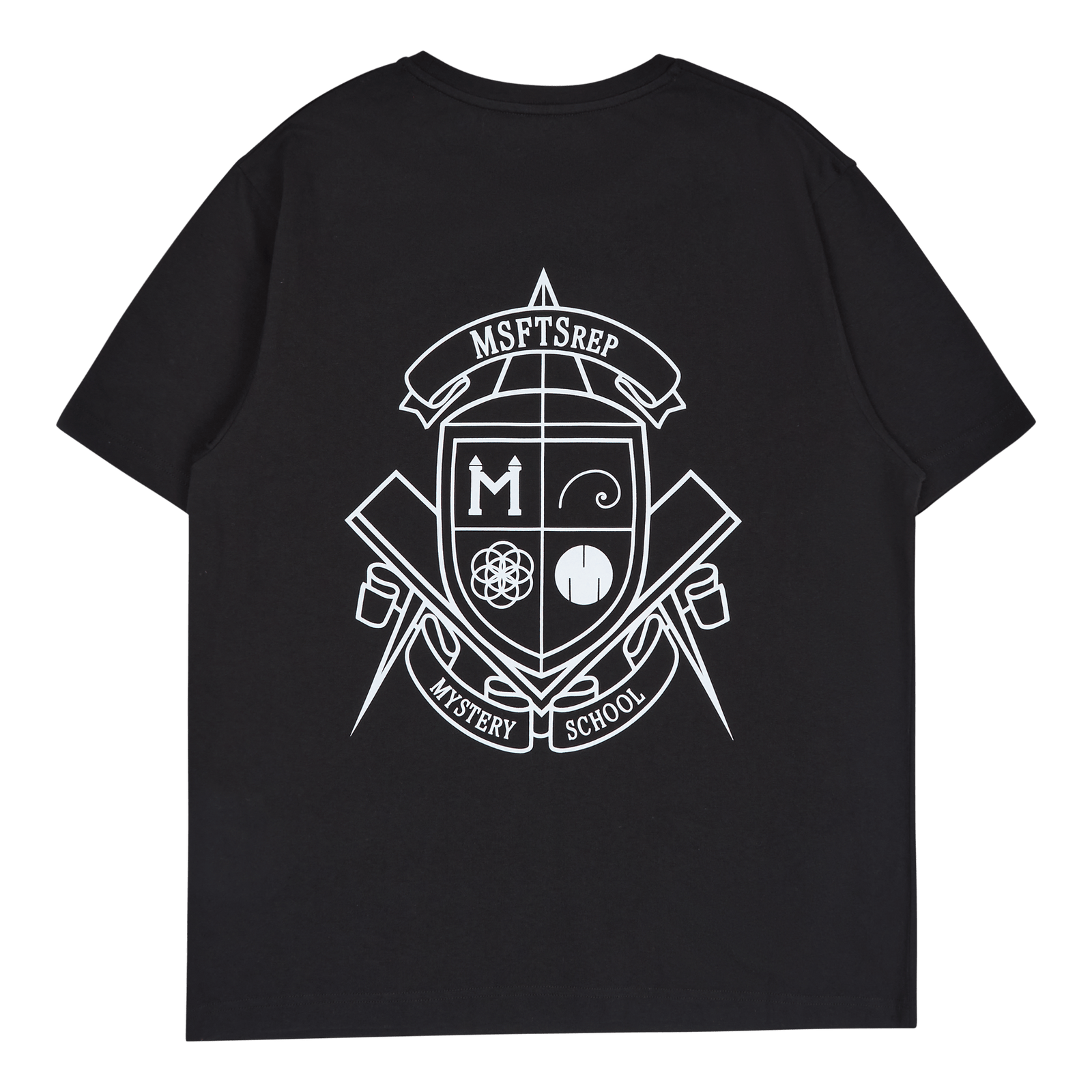 T-shirt Mystery School Crest R Black