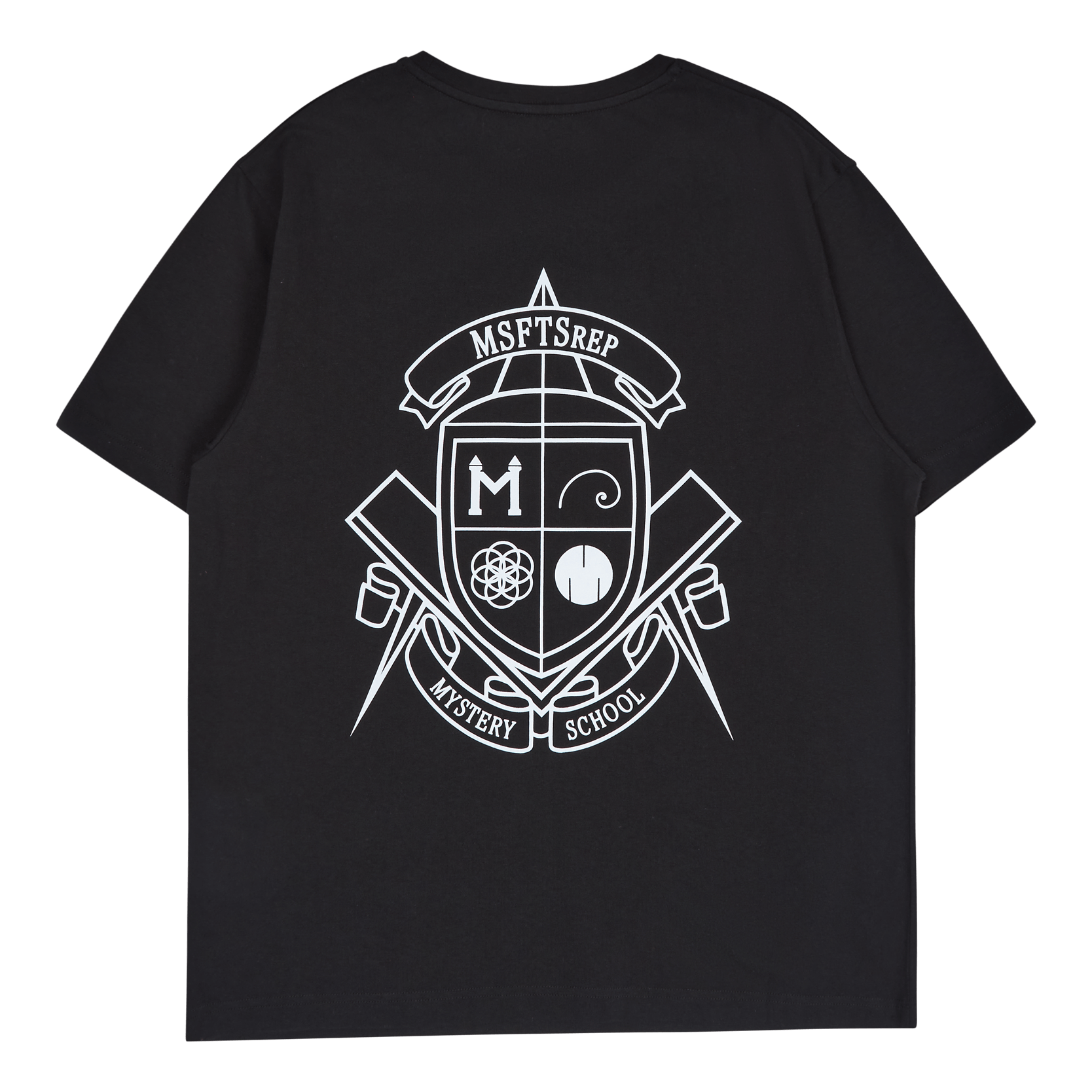 T-shirt Mystery School Crest R Black