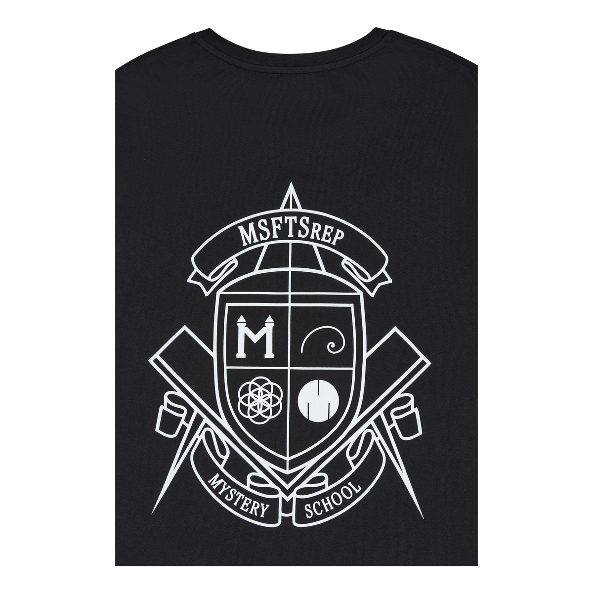 T-shirt Mystery School Crest R Black