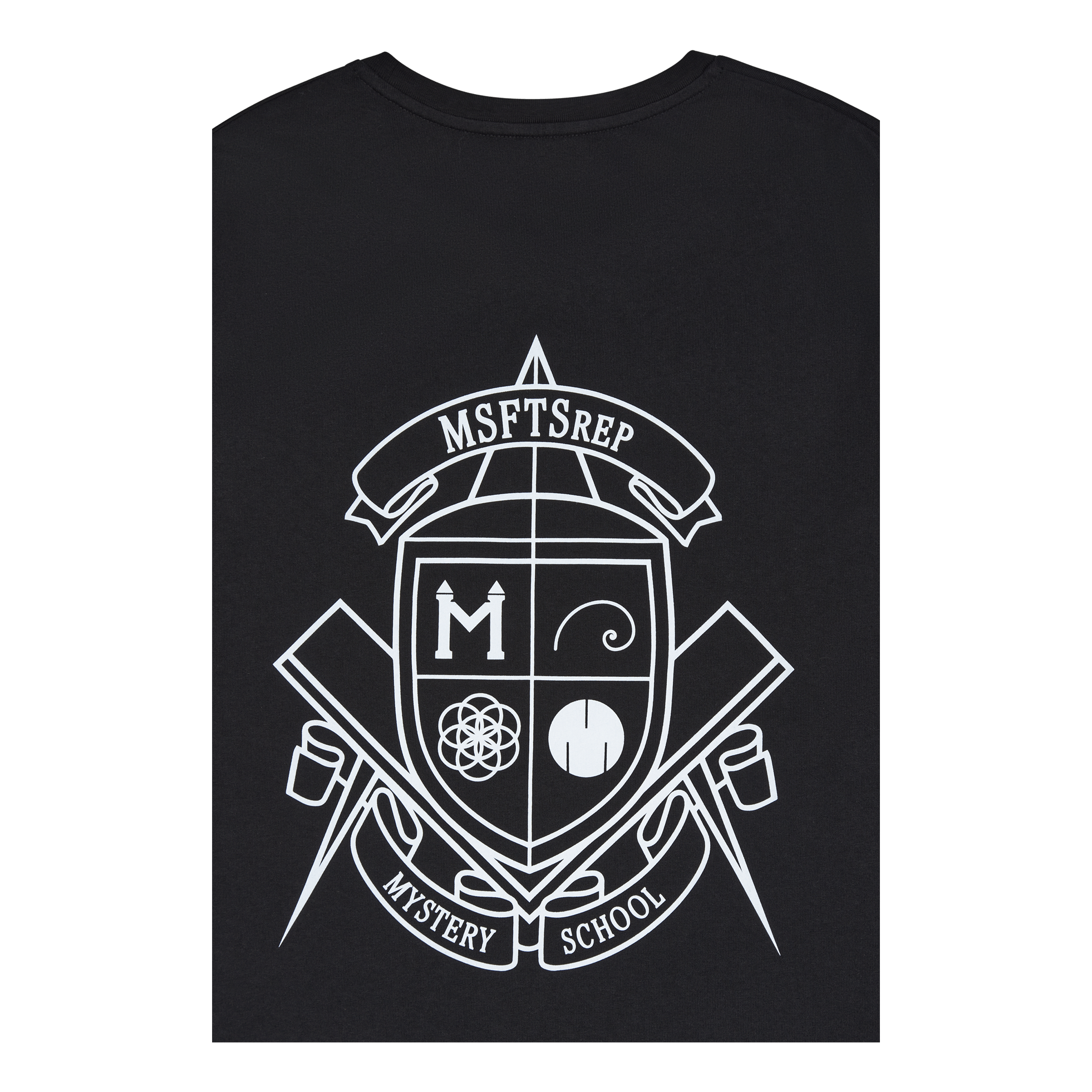 T-shirt Mystery School Crest R Black