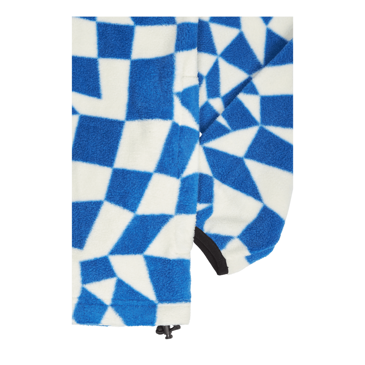 Mock Neck Fleece Blue Check