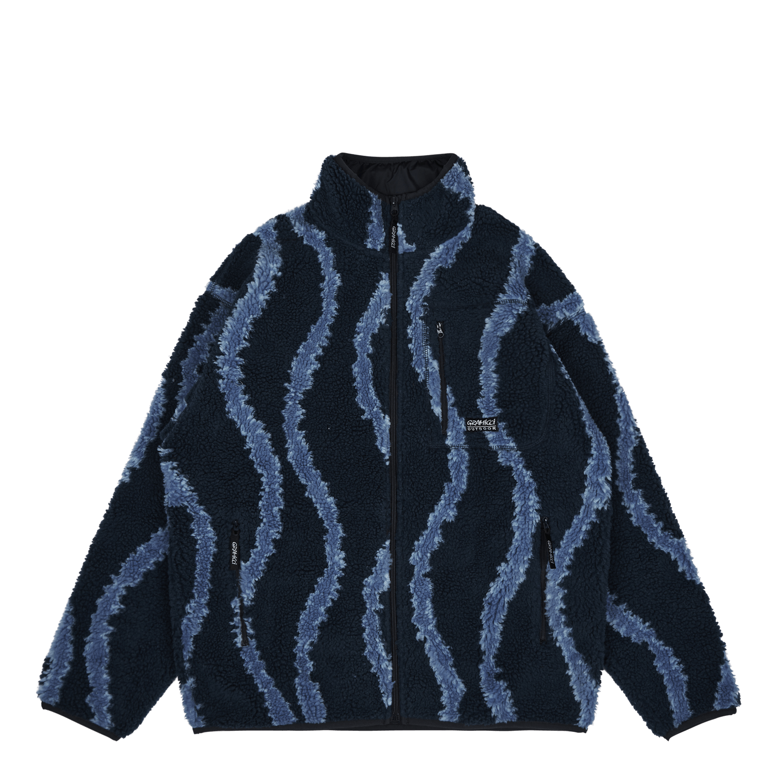 Sherpa Jacket Navy Swirl