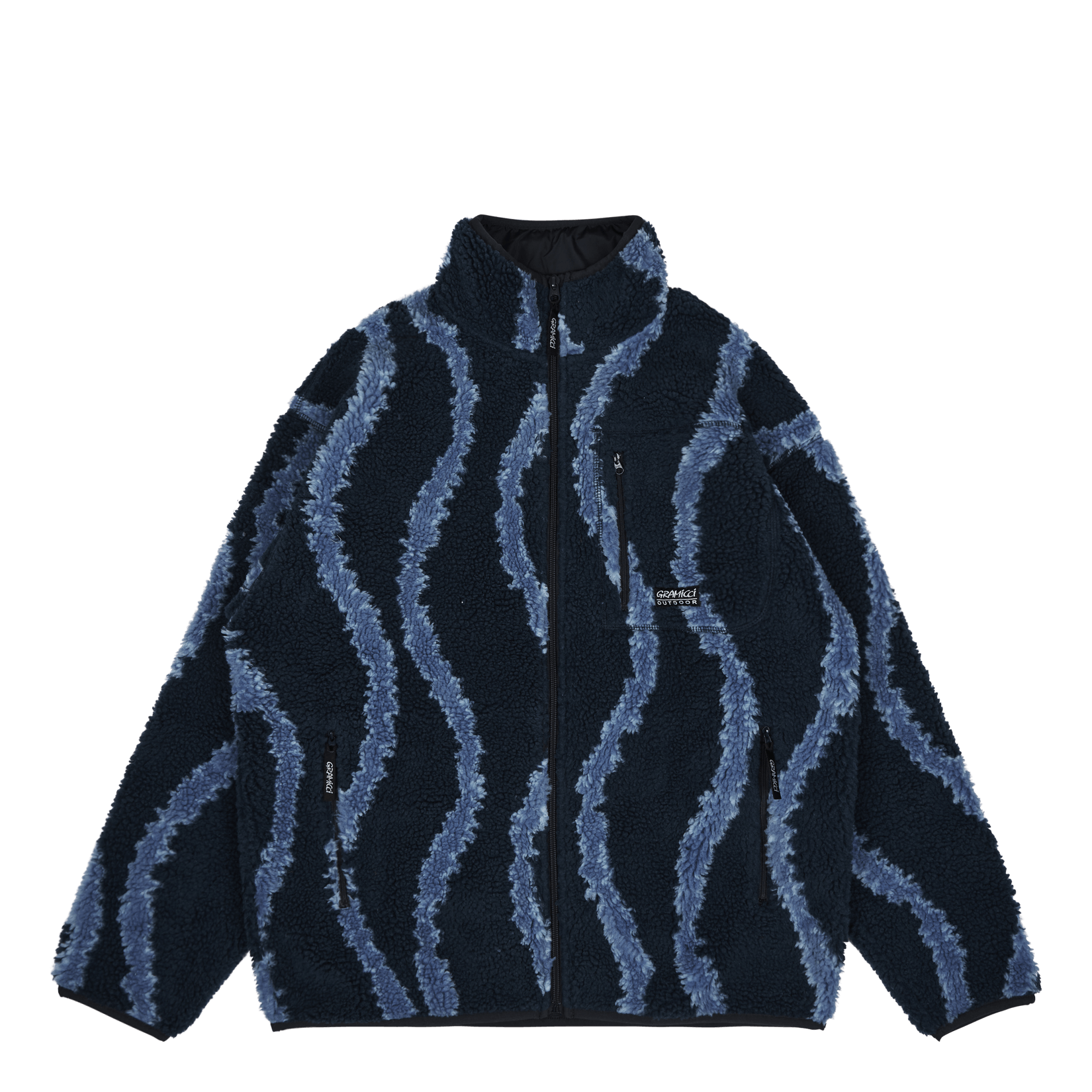 Sherpa Jacket Navy Swirl