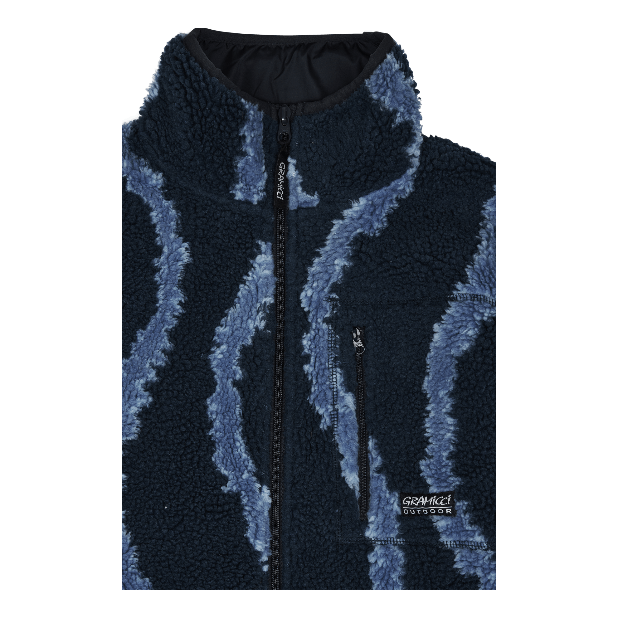 Sherpa Jacket Navy Swirl