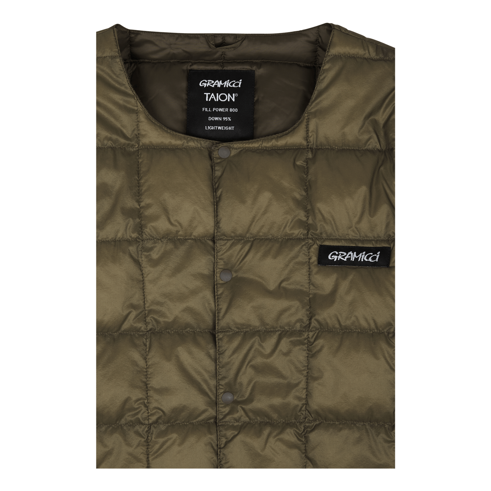 Taion/gramicci Inner Down Jack Olive