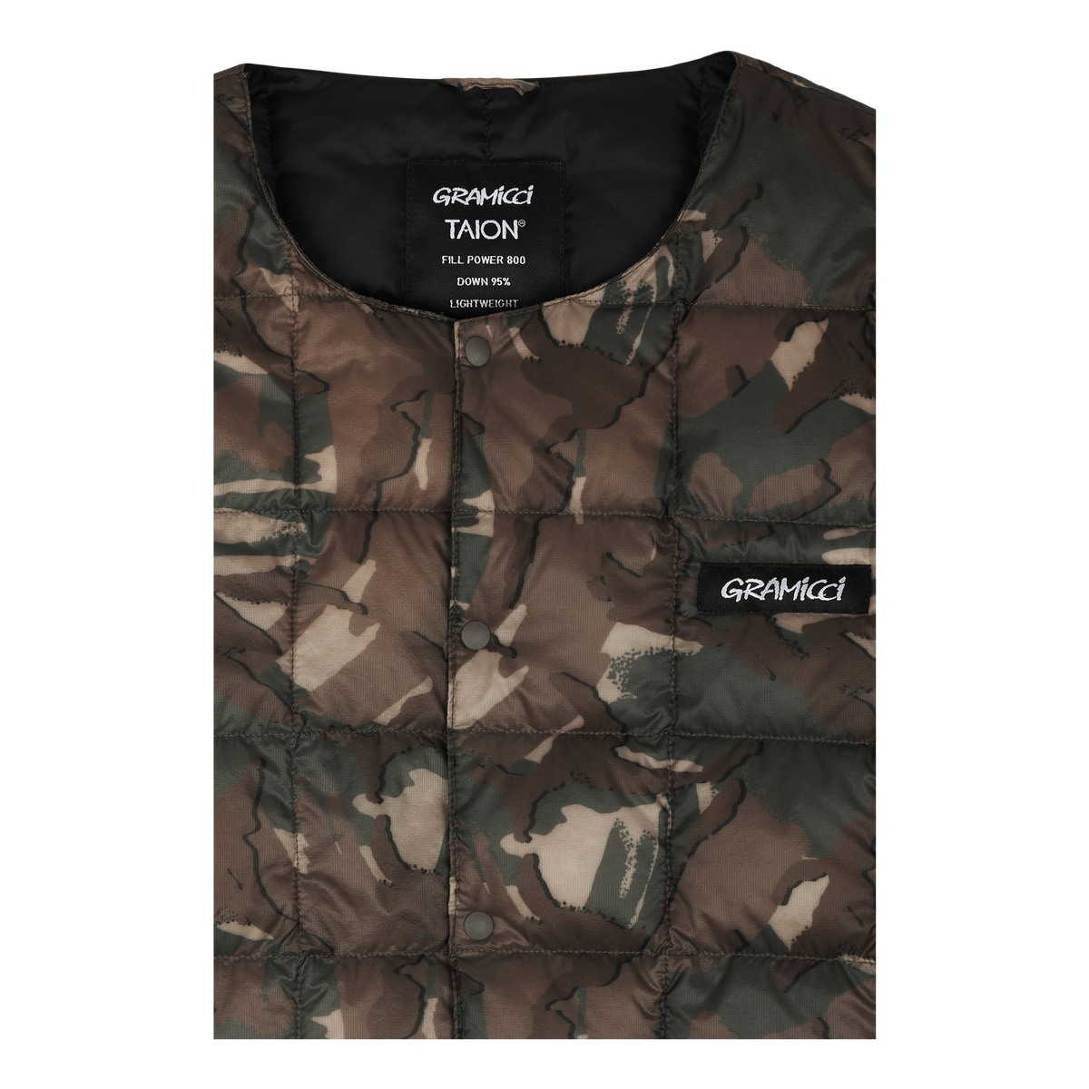 Taion/gramicci Inner Down Jack Camo