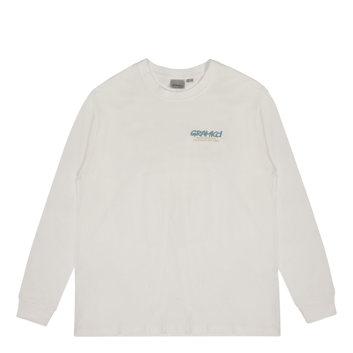 Mountaineering L/s Tee White / Blue