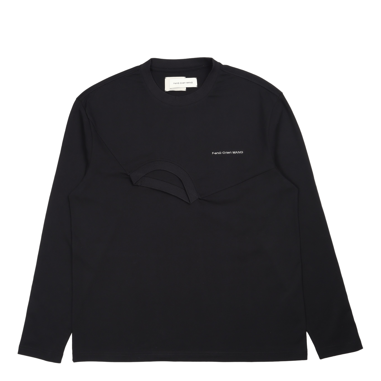 Long Sleeved Double Crew Black