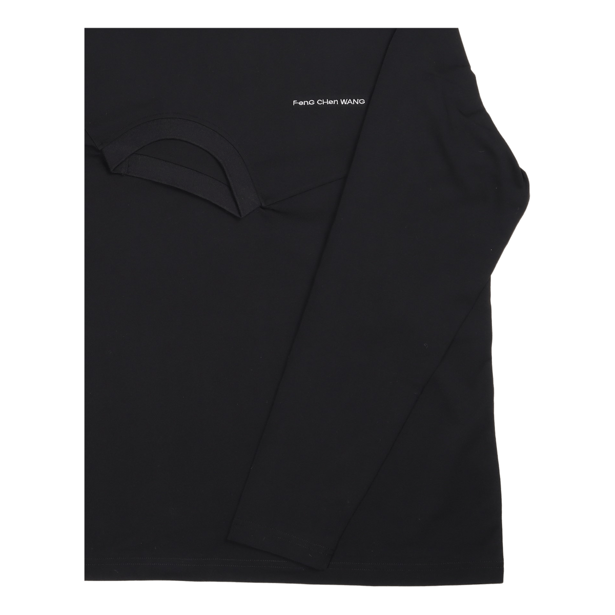 Long Sleeved Double Crew Black