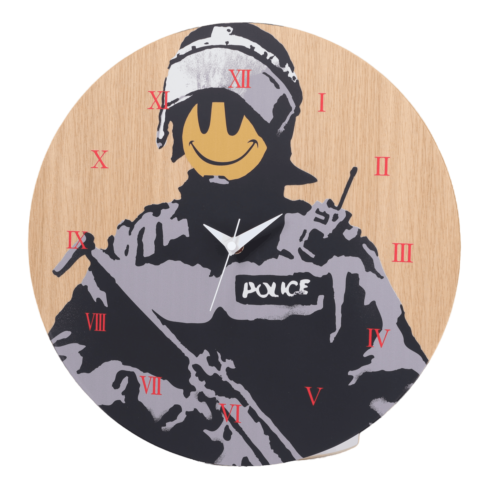 Wall Clock Riot Cop Made By Ka Multi