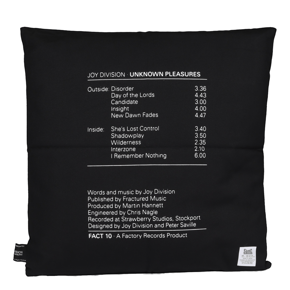 Joy Division Square Cushion "u Multi