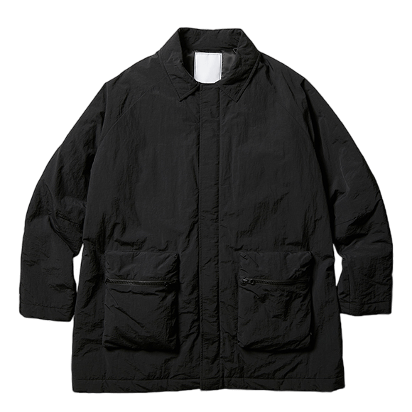 Lr Nylon Overcoat Black