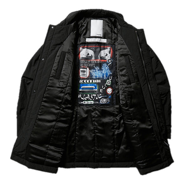 Lr Nylon Overcoat Black