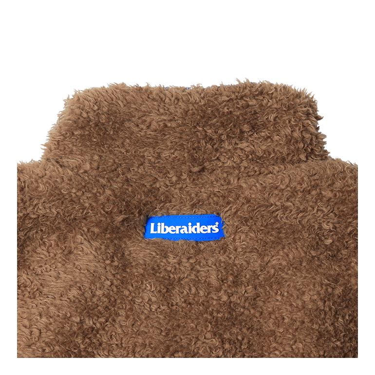 Pile Fleece Jacket Brown