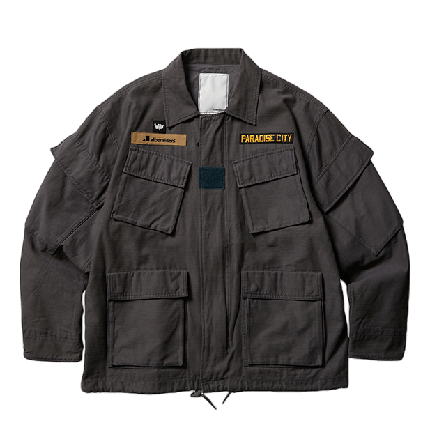 Garmentdyed Tactical Jacket Charcoal