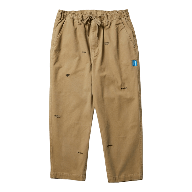 Embroidery Chino Trousers Beige