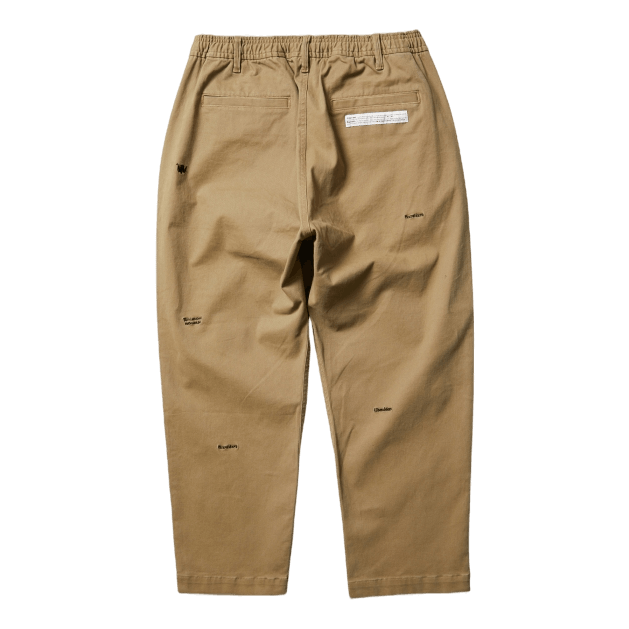 Embroidery Chino Trousers Beige