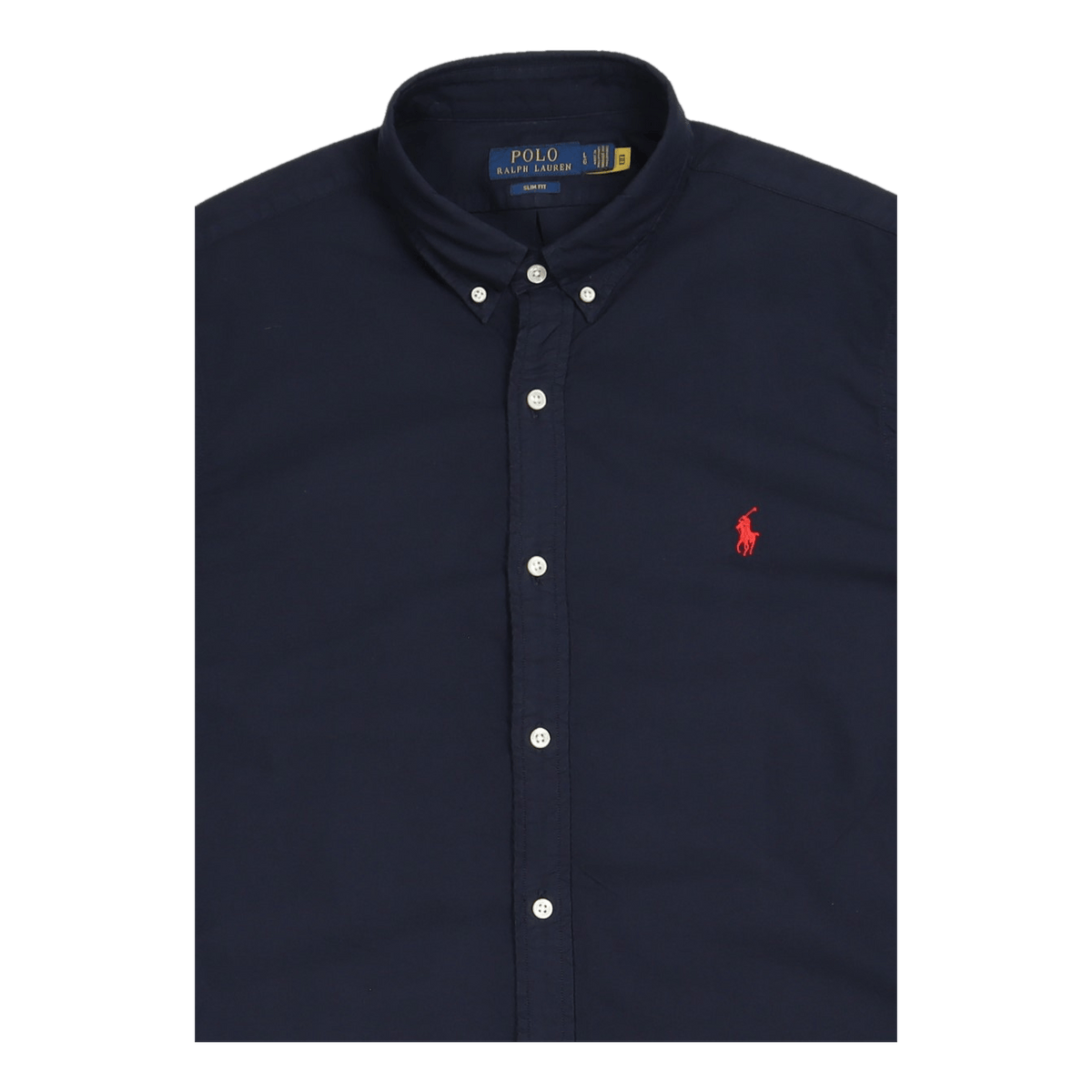 Slim Fit Garment-Dyed Oxford Shirt Navy