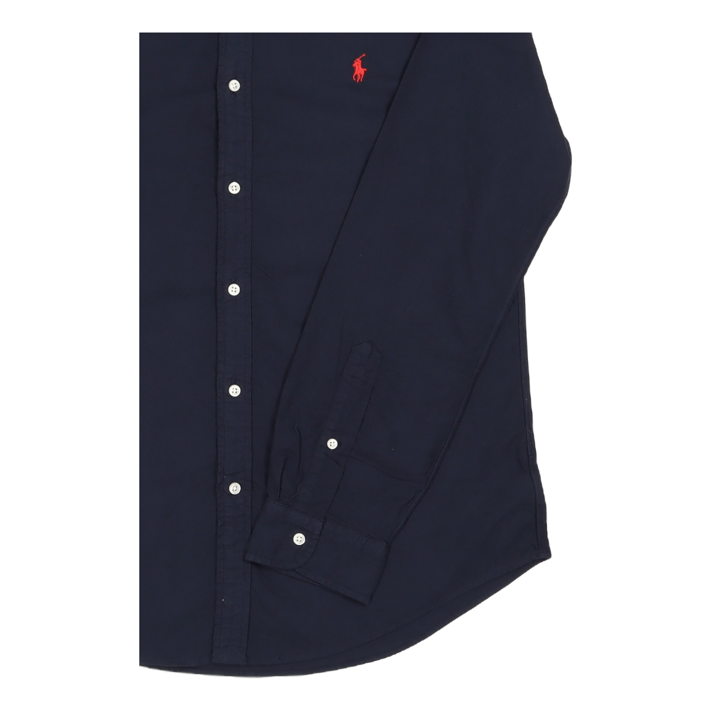 Slim Fit Garment-Dyed Oxford Shirt Navy