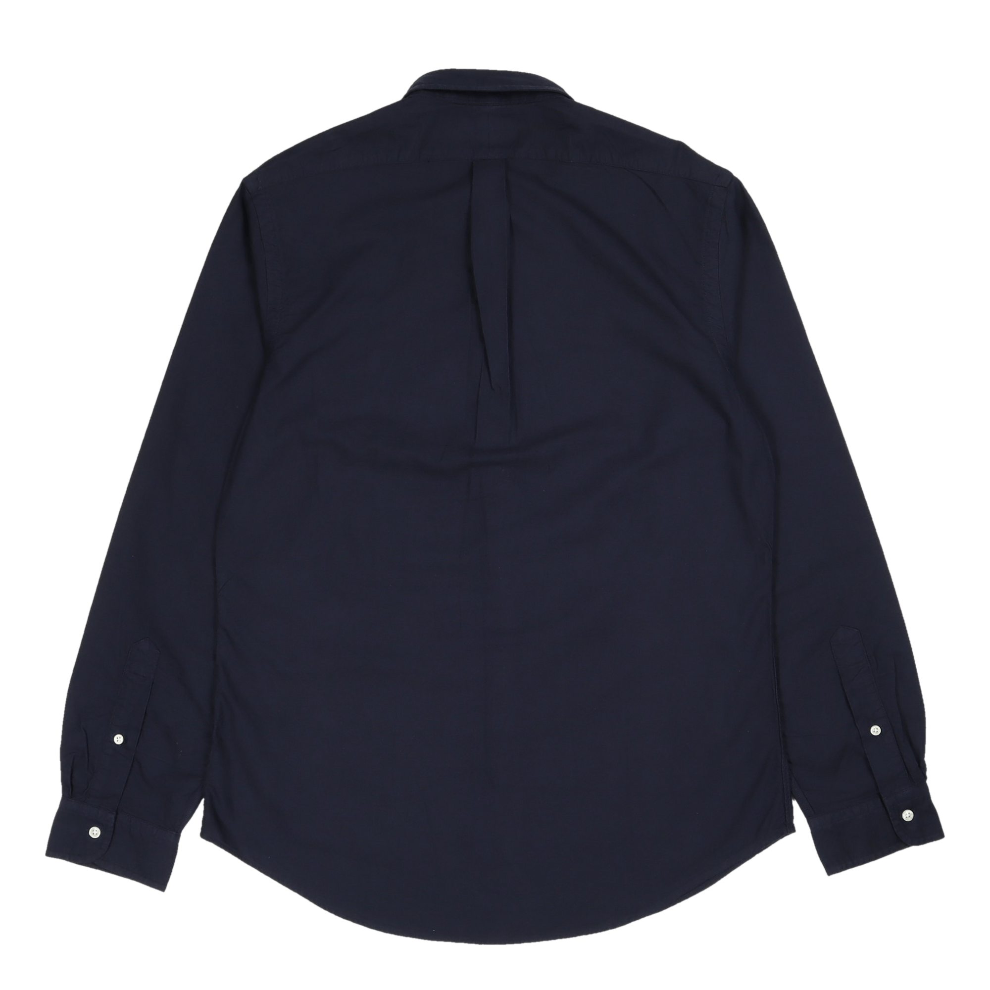 Slim Fit Garment-Dyed Oxford Shirt Navy