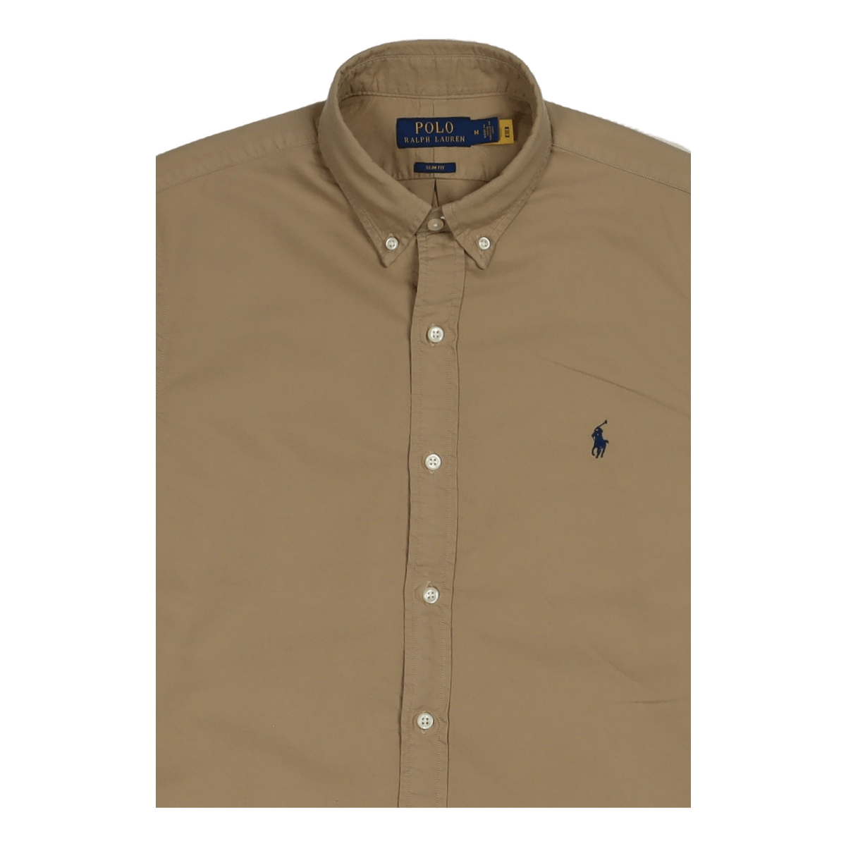 Slim Fit Garment-Dyed Oxford Shirt Surrey Tan