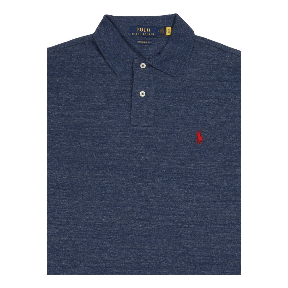 Custom Slim Fit Mesh Polo Shirt Blue