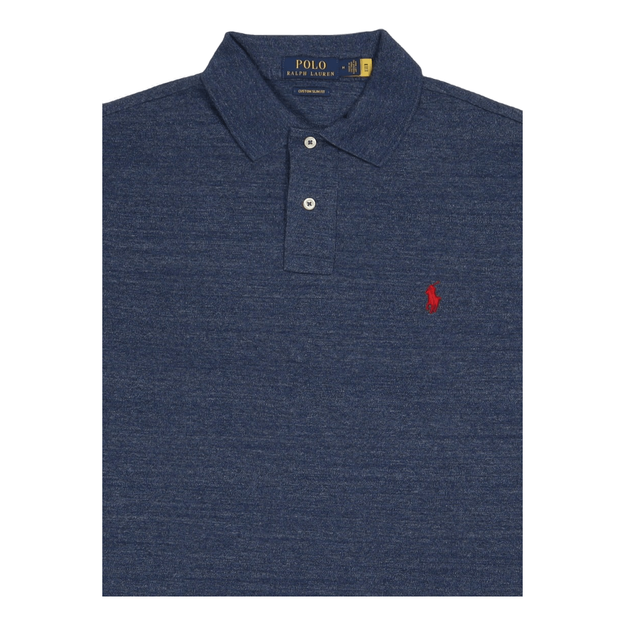 Custom Slim Fit Mesh Polo Shirt Blue