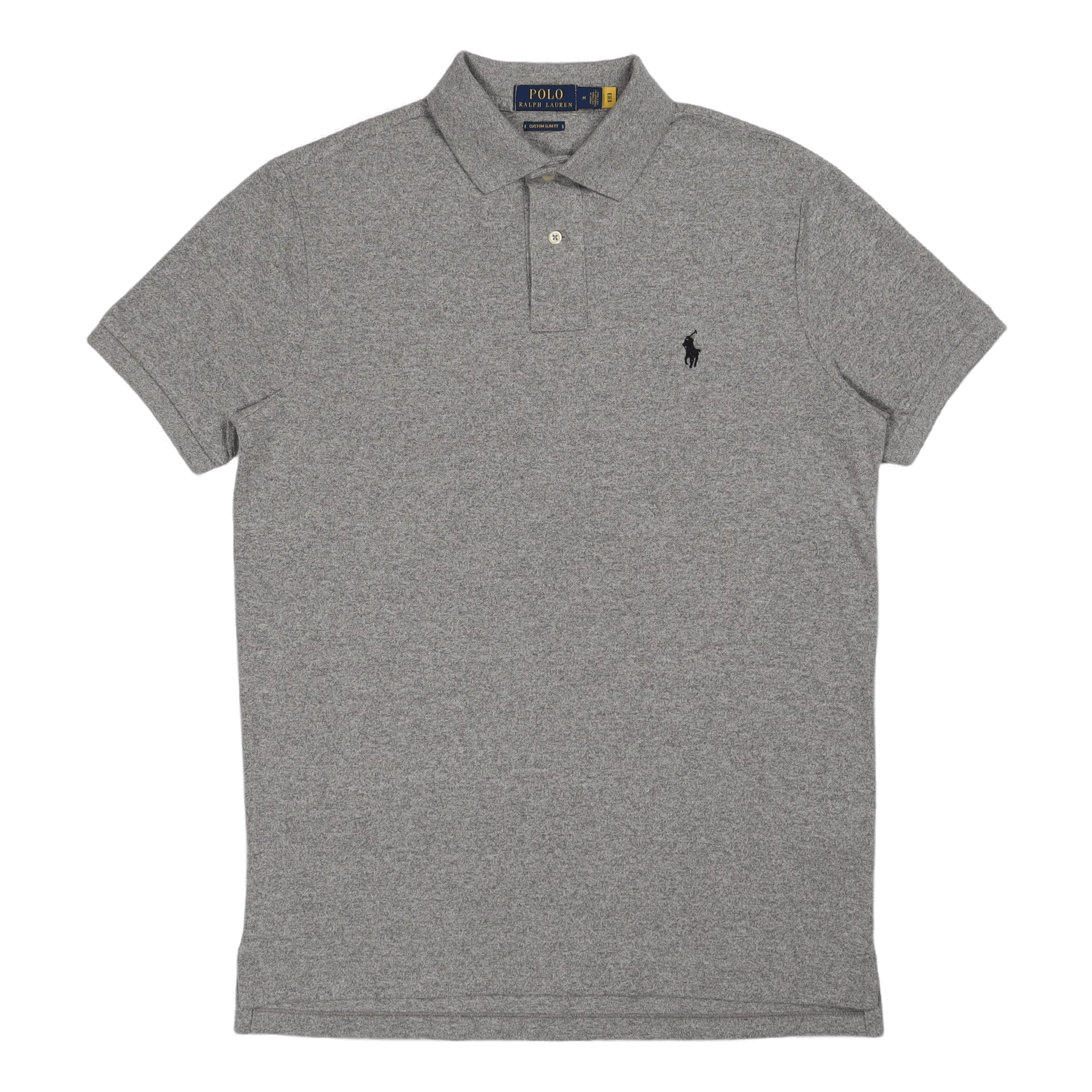 Custom Slim Fit Mesh Polo Shirt Cntbry Htr Grey