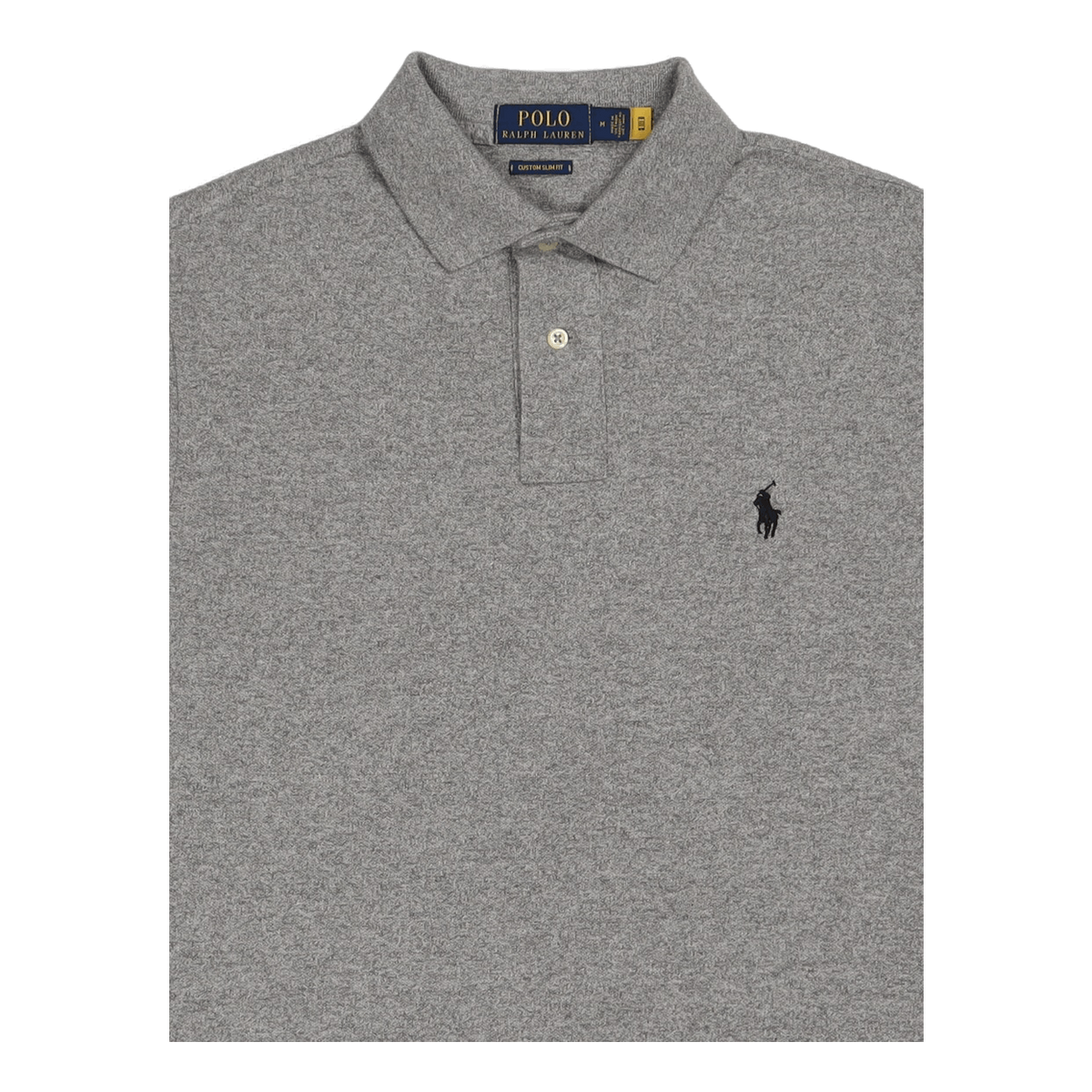 Custom Slim Fit Mesh Polo Shirt Cntbry Htr Grey