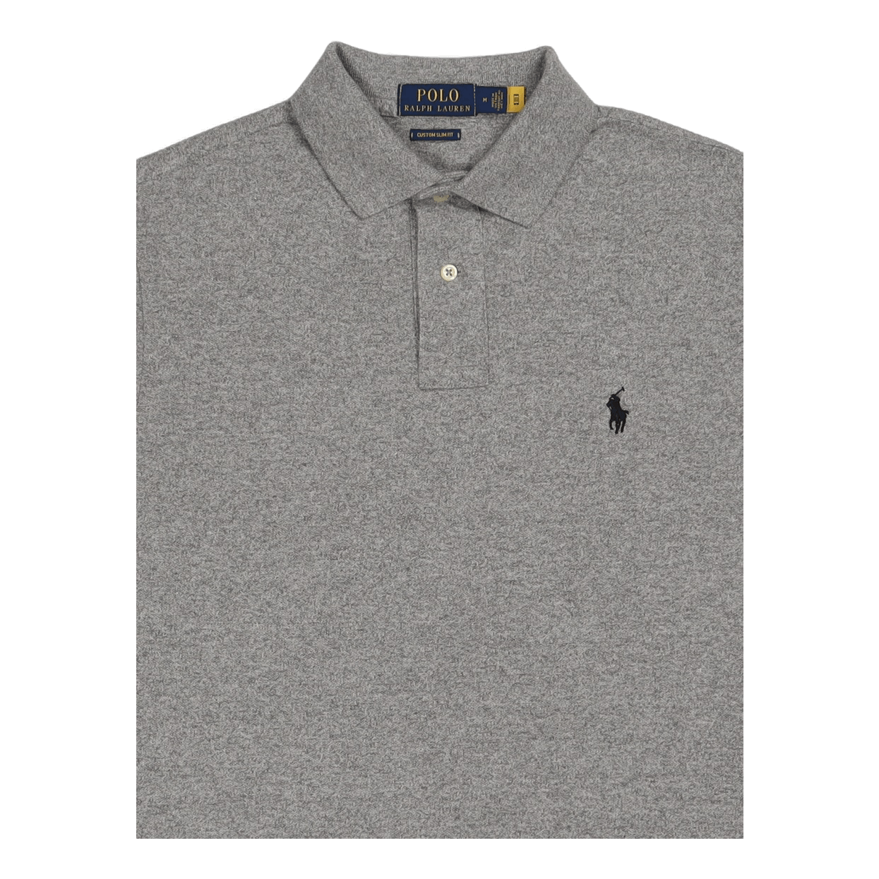 Custom Slim Fit Mesh Polo Shirt Cntbry Htr Grey