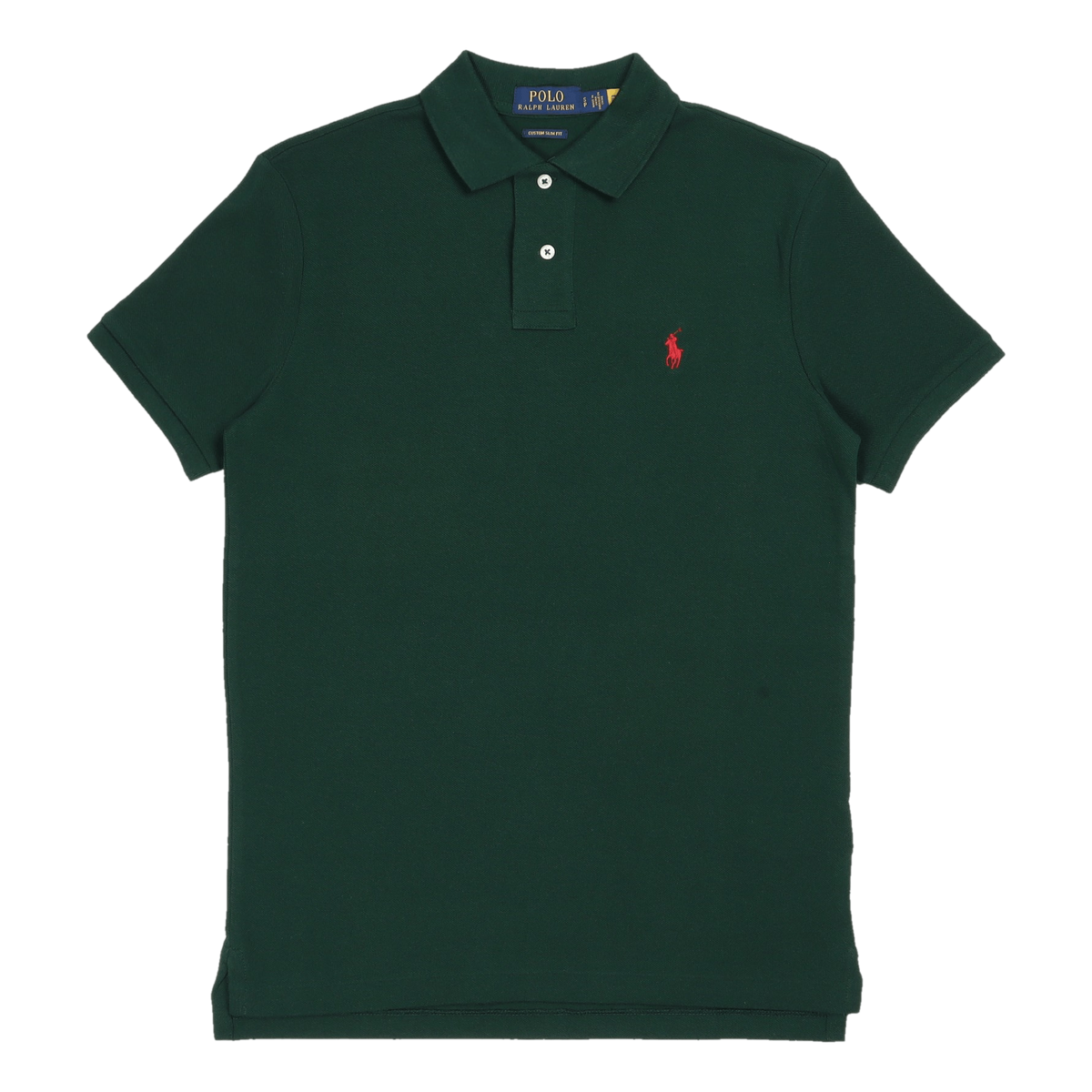 Custom Slim Fit Mesh Polo Shirt Green