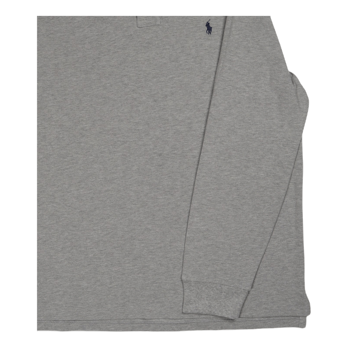 Custom Slim Fit Mesh Polo Shirt Grå