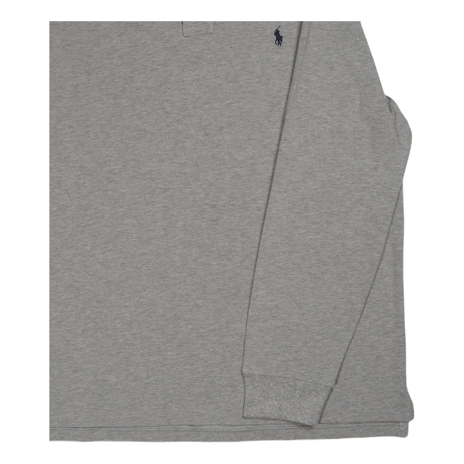 Custom Slim Fit Mesh Polo Shirt Grå