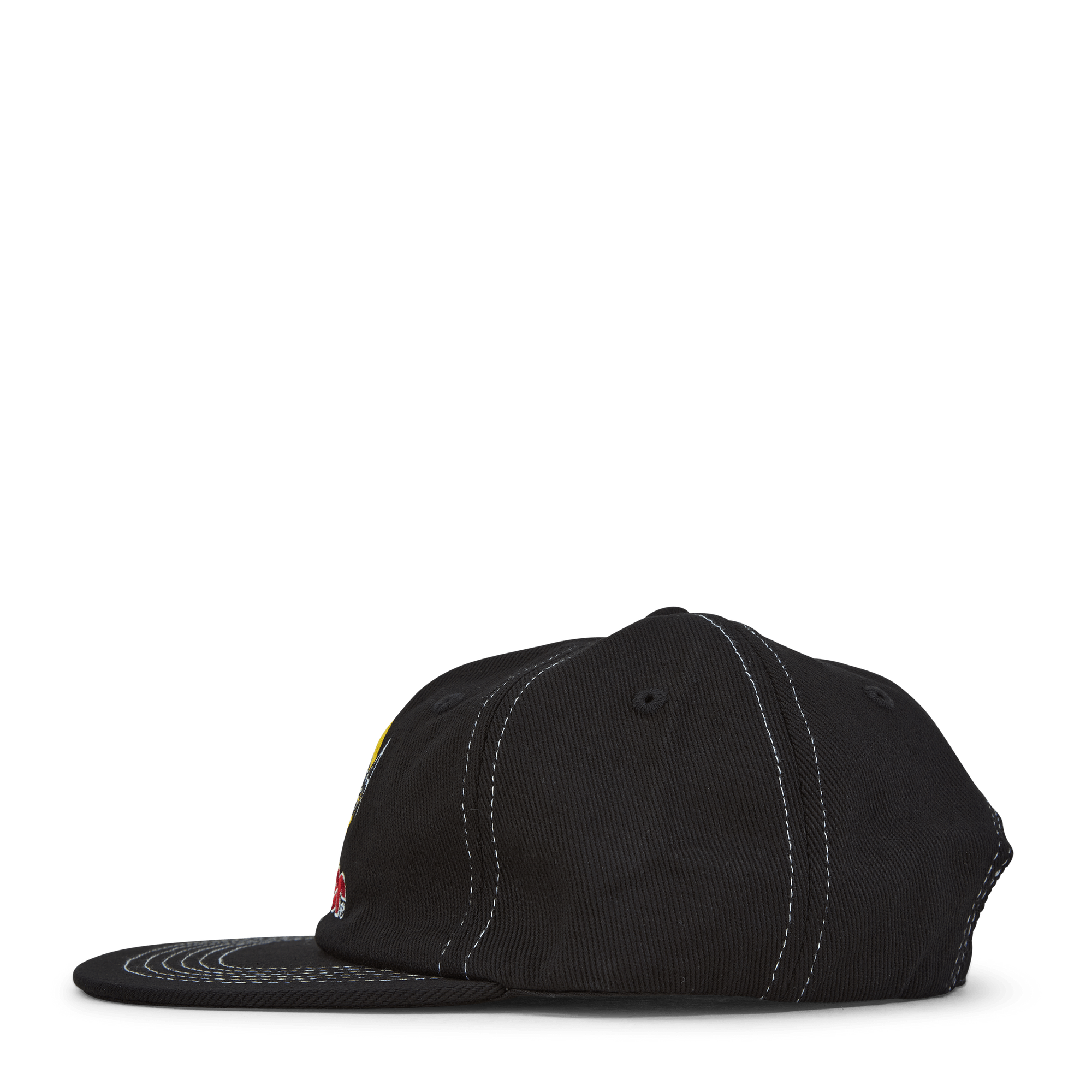 Brass 6 Panel Cap Washed Black