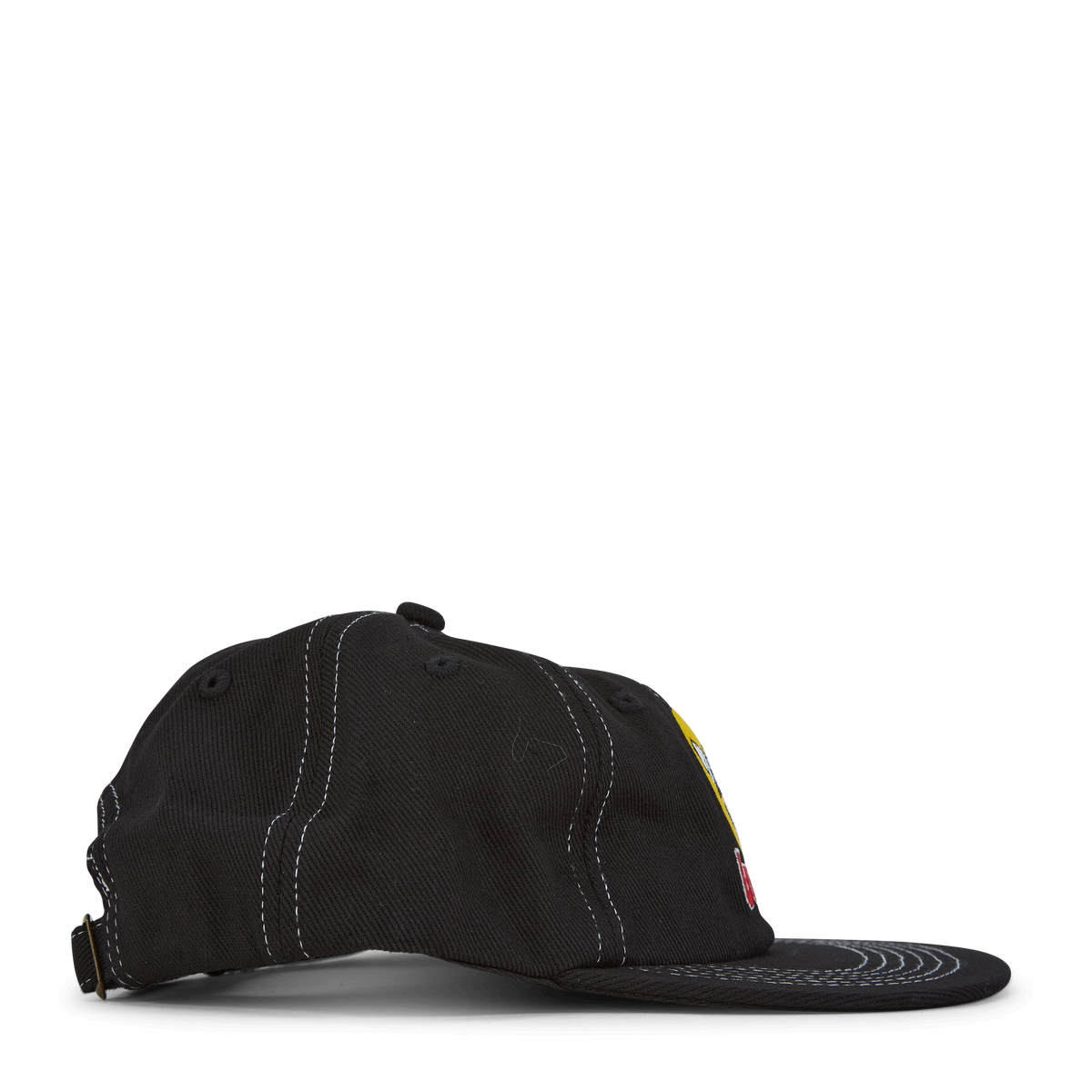 Brass 6 Panel Cap Washed Black