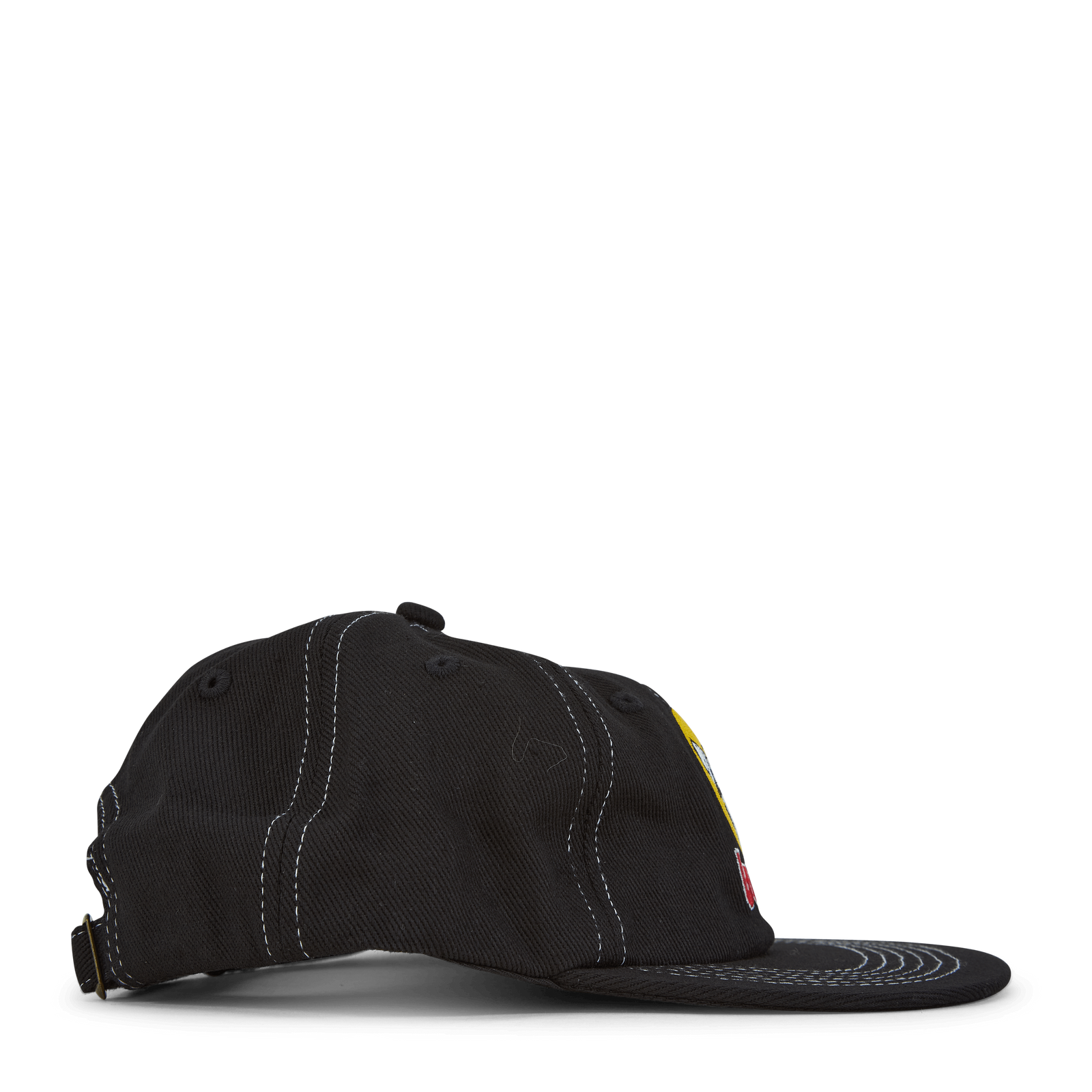 Brass 6 Panel Cap Washed Black