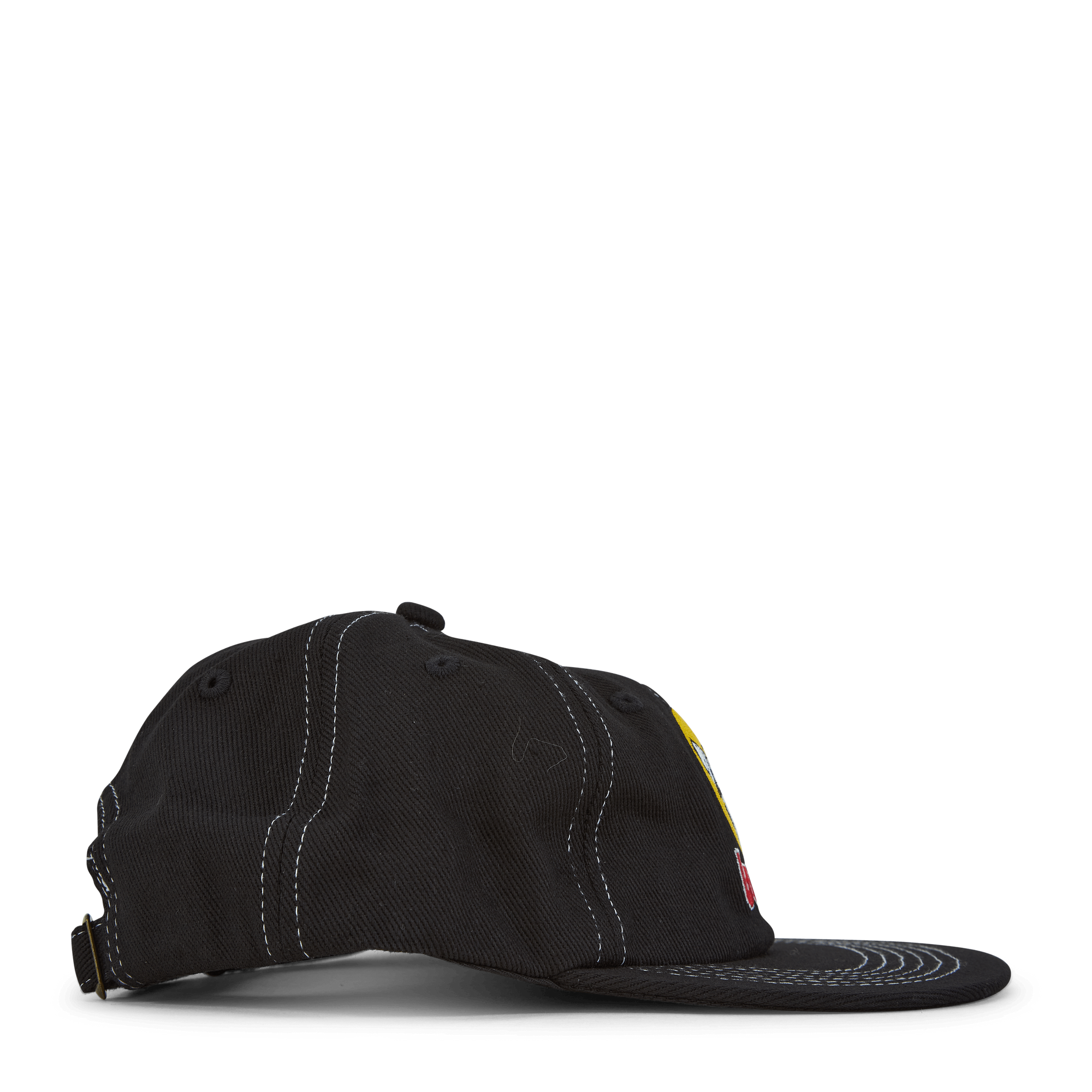 Brass 6 Panel Cap Washed Black