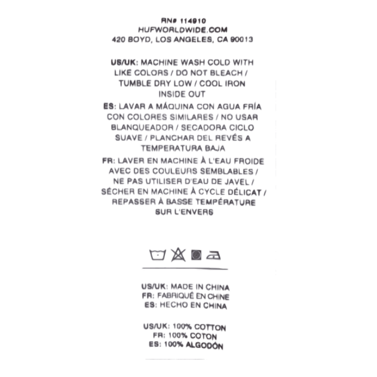 X-girl X Huf S/s Relax Tee White