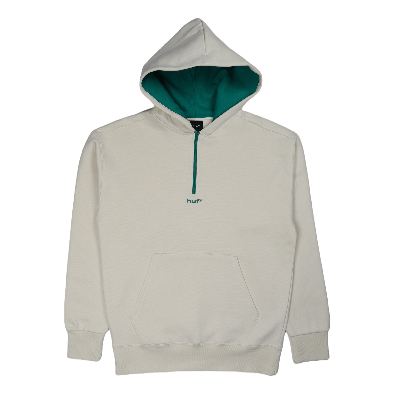 Surface 1/4 Zip Hooded Fleece Cream