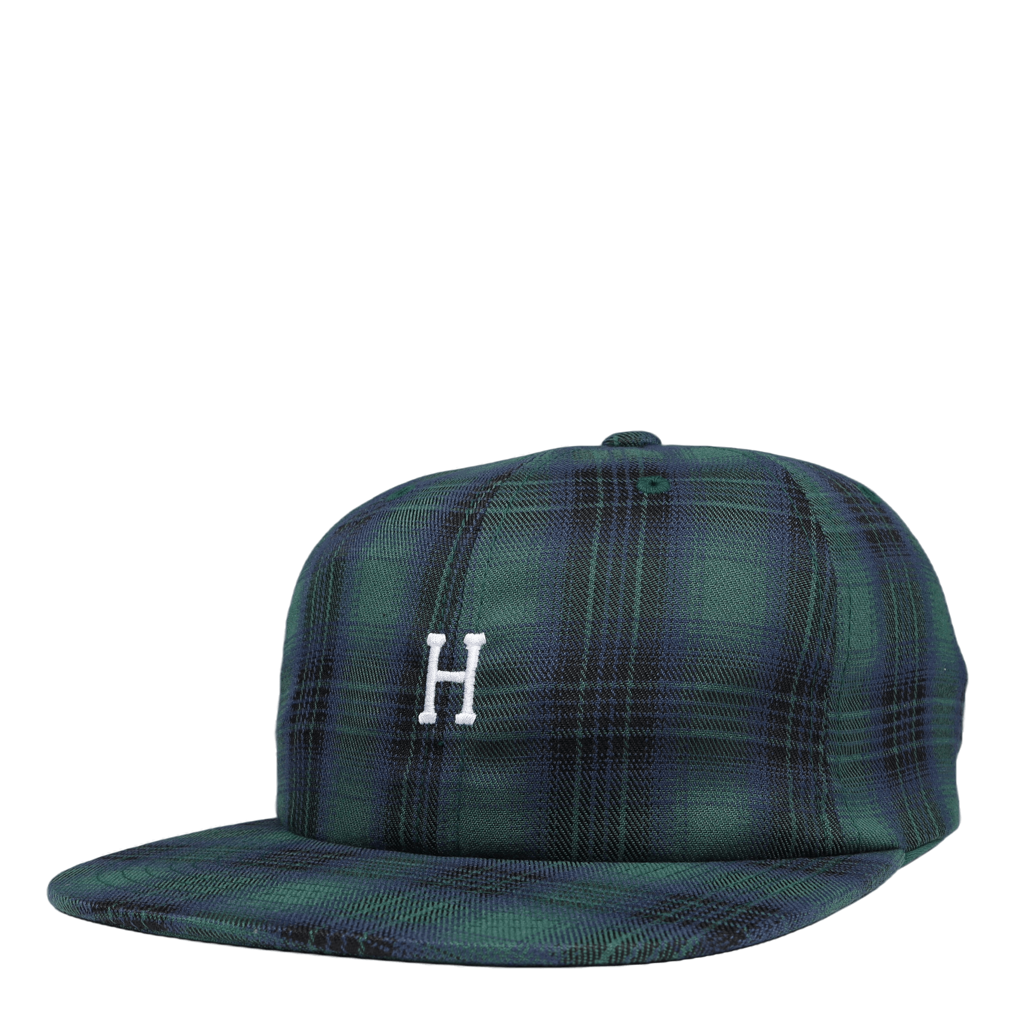 Classic H 6 Panel Hat Navy Plaid