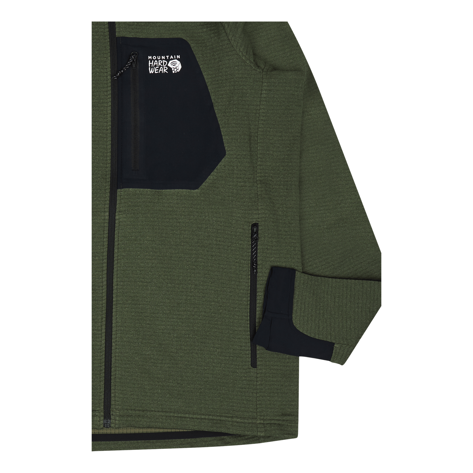Polartec® Power Grid™ Full Zip Surplus Green Heather