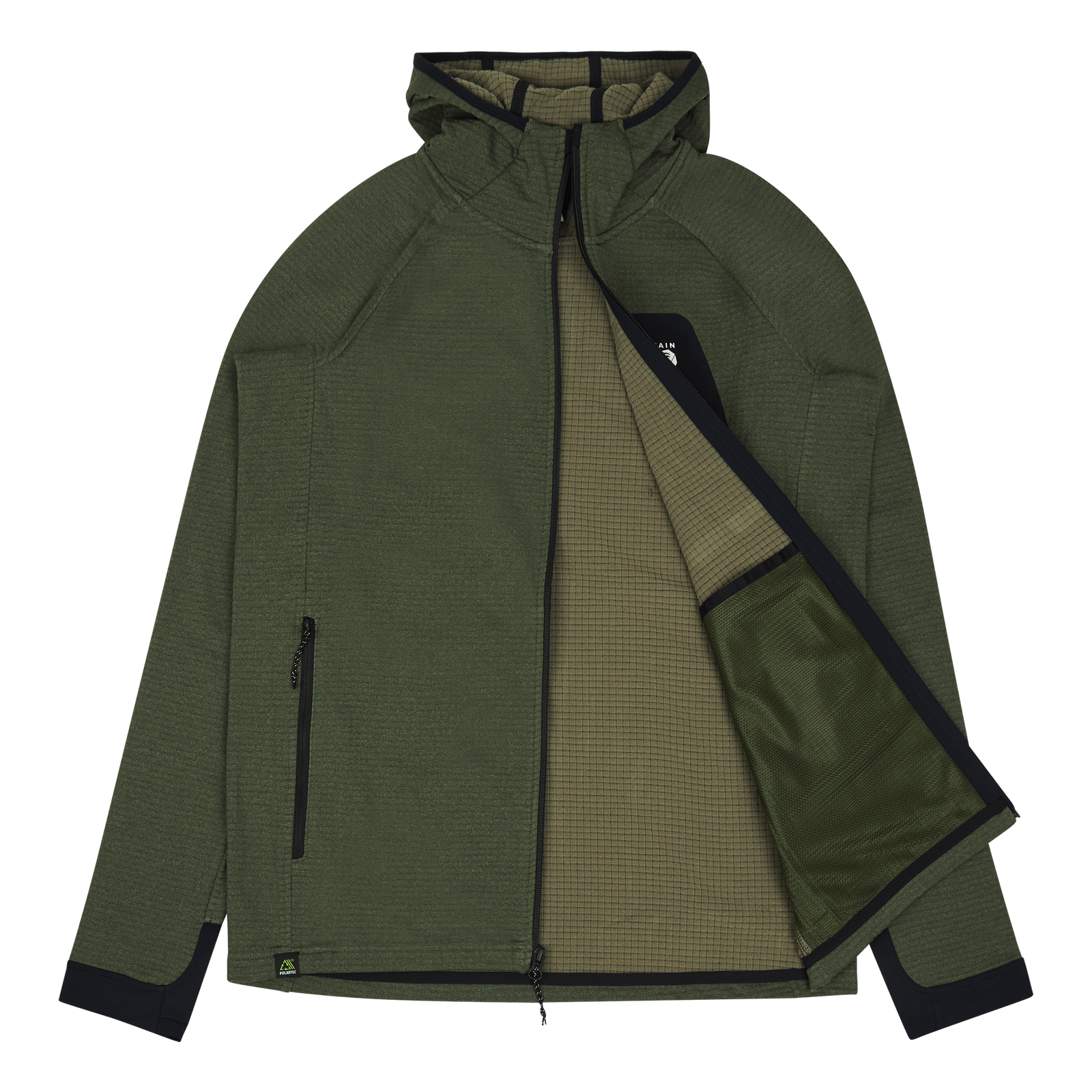Polartec® Power Grid™ Full Zip Surplus Green Heather