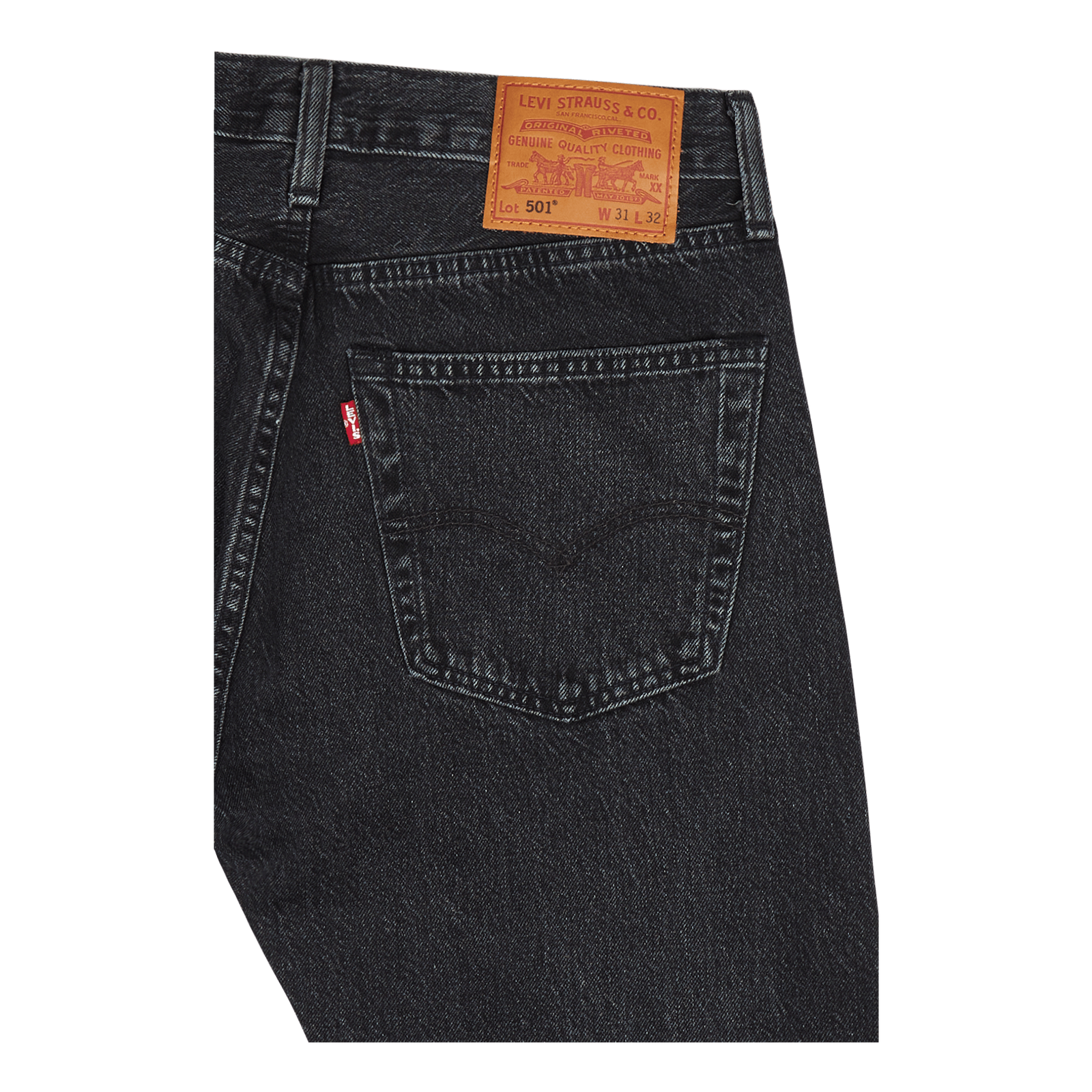 501 Levi's Original Z7087   Black Worn In