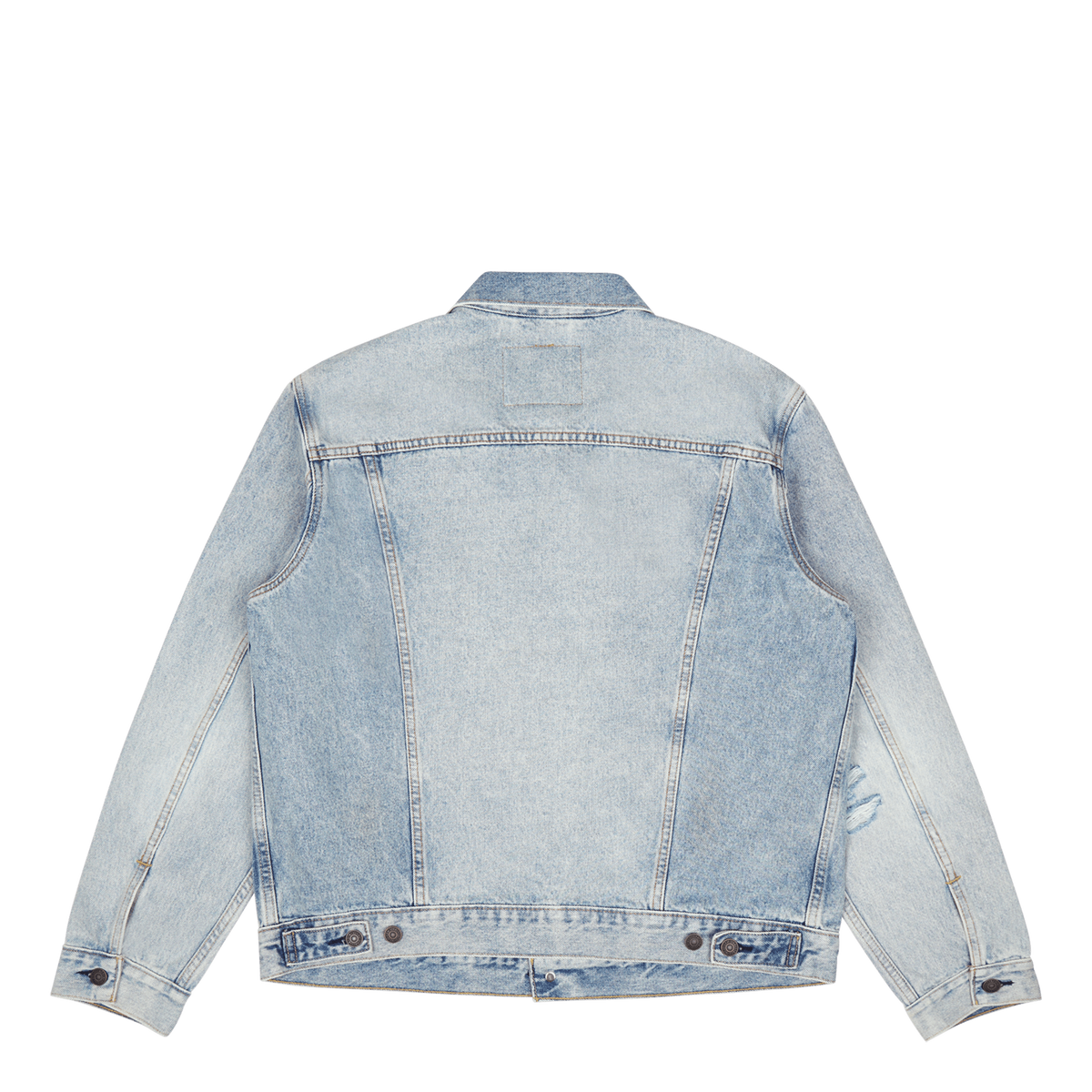 The Trucker Jacket Z8202  Light Indigo Destructed