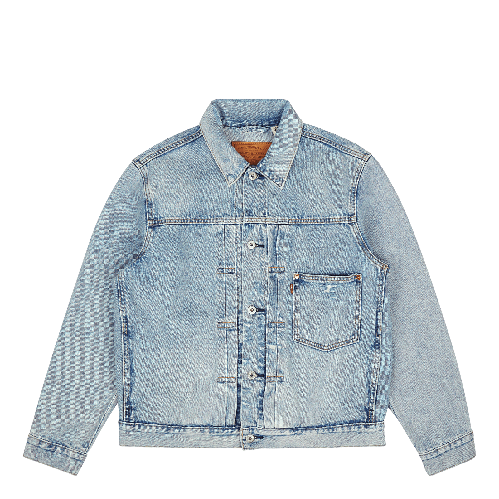 Type I Trucker Z7771  Light Indigo Worn In