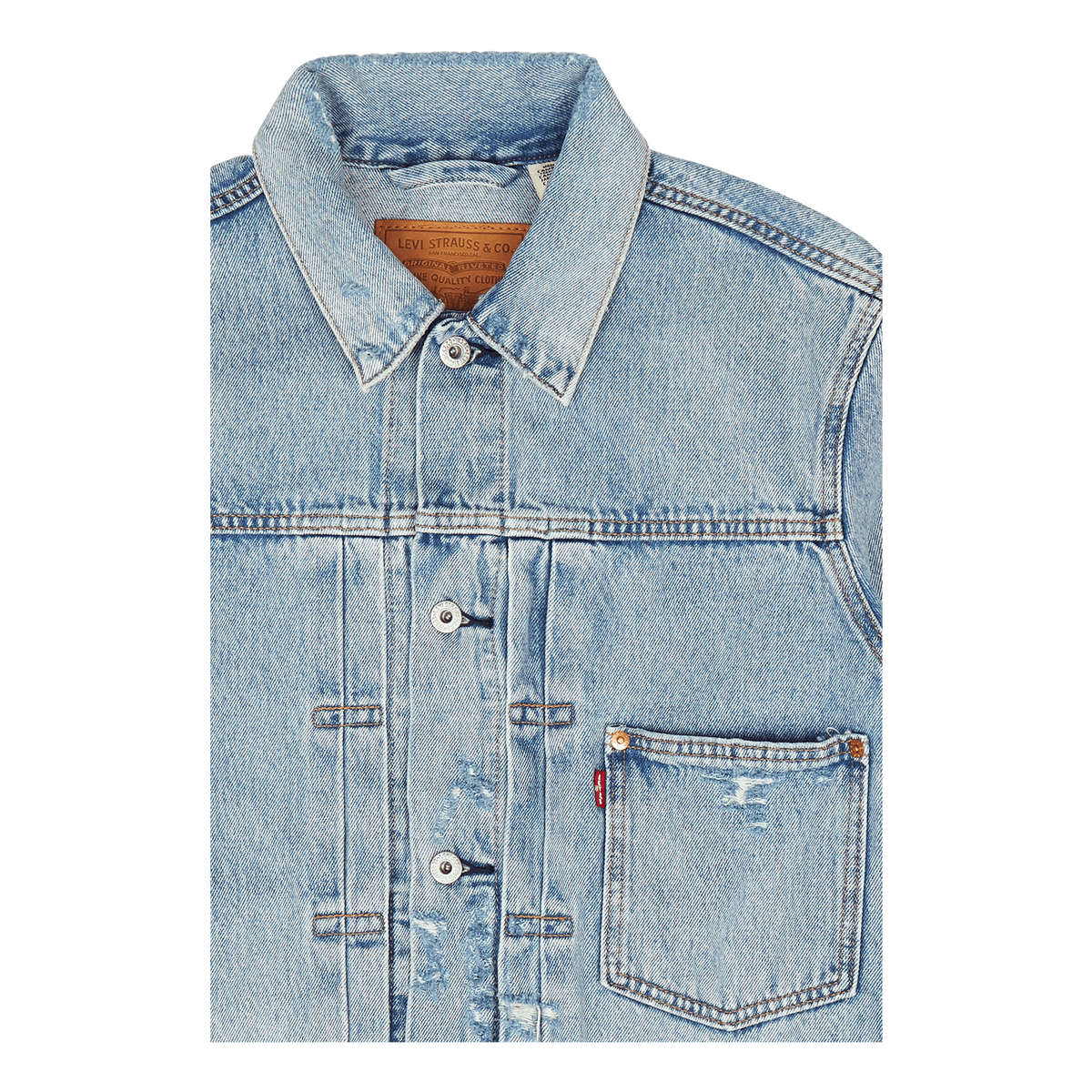 Type I Trucker Z7771  Light Indigo Worn In