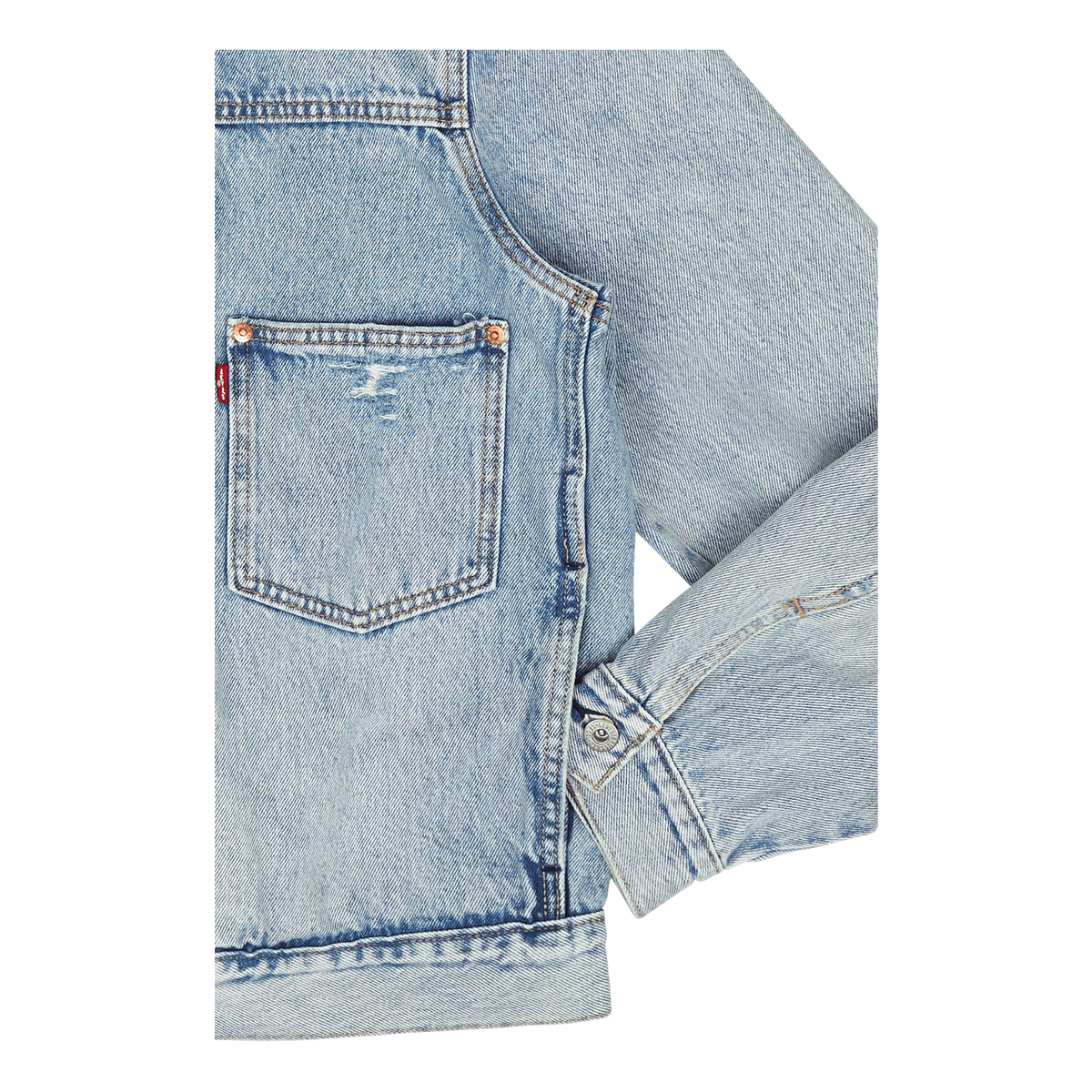 Type I Trucker Z7771  Light Indigo Worn In