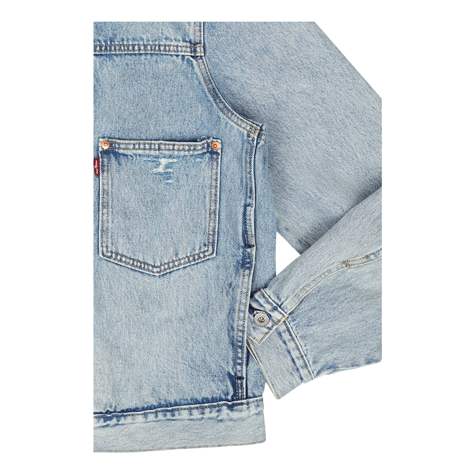 Type I Trucker Z7771  Light Indigo Worn In